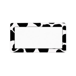 Cow Print Address Labels Adressaufkleber