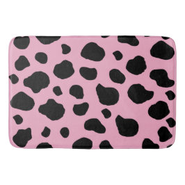 Cow Print, Cow Pattern, Cow Spots, Pink Cow Badematte
