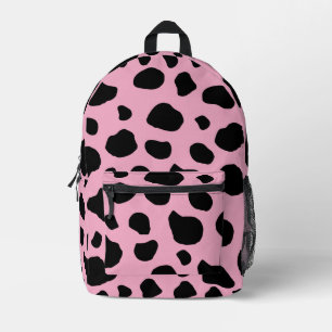 Cow Print, Cow Pattern, Cow Spots, Pink Cow Bedruckter Rucksack