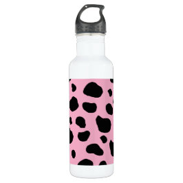 Cow Print, Cow Pattern, Cow Spots, Pink Cow Edelstahlflasche