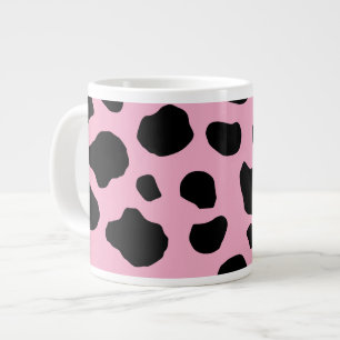 Cow Print, Cow Pattern, Cow Spots, Pink Cow Jumbo-Tasse