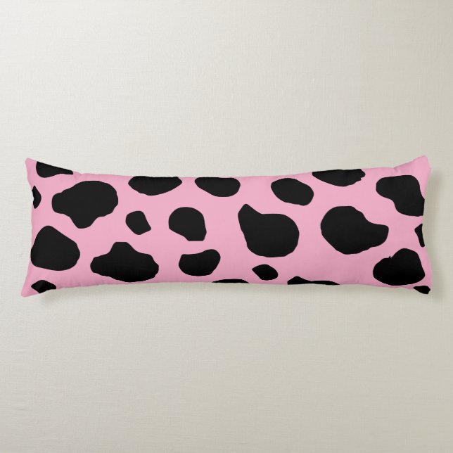 Cow Print, Cow Pattern, Cow Spots, Pink Cow Seitenschläferkissen (Vorderseite)