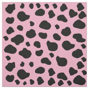 Cow Print, Cow Pattern, Cow Spots, Pink Cow Stoff
