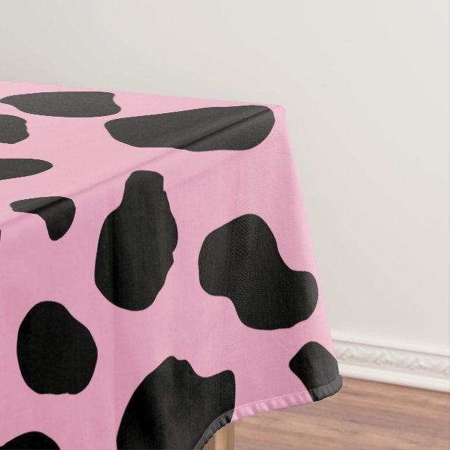 Cow Print, Cow Pattern, Cow Spots, Pink Cow Tischdecke (Beispiel)