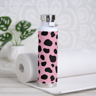 Cow Print, Cow Pattern, Cow Spots, Pink Cow Trinkflasche
