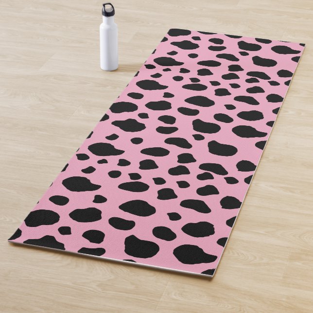 Cow Print, Cow Pattern, Cow Spots, Pink Cow Yogamatte (Beispiel)