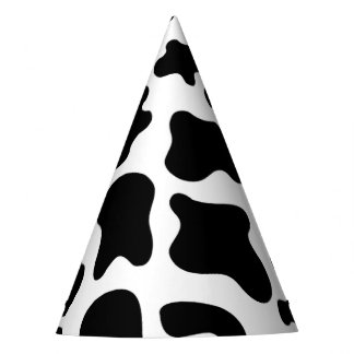 Cow Print Party Hat Partyhütchen