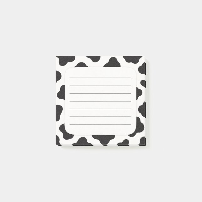 Cow Print Post-it Klebezettel (Vorderseite)