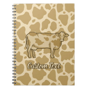 Cow Profile Notebook Notizblock