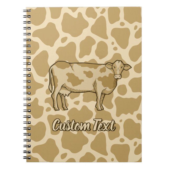 Cow Profile Notebook Notizblock (Vorderseite)