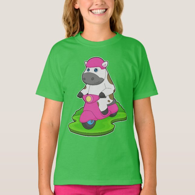 Cow Scooter T-Shirt (Vorderseite)