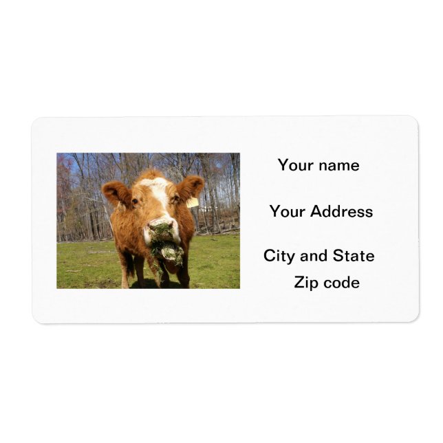 Cow Shipping Labels (Vorne)