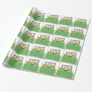 Cow TV Shows Funny Cartoon Geschenkpapier