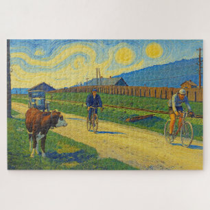 Cow Watching Jules Buysse Tour de France 1926 Puzzle