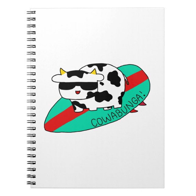Cowabunga-Notebook Notizblock (Vorderseite)