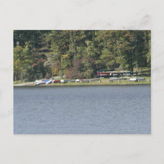 Cowans Gap Staat Park Pennsylvania Seeufer Kanu Postkarte