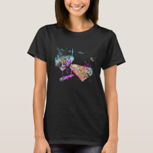 Cowbell Instrument Silhouette Cowbells T-Shirt