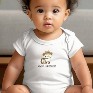 Cowboo Bereit für Rodeo - Niedlicher Cowboy Ghost Baby Strampler