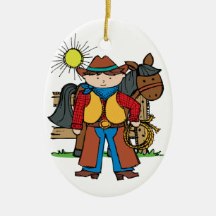 Cowboy3 Keramikornament