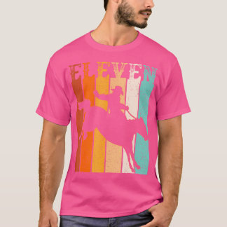 Cowboy 11. Geburtstag Rodeo Pferd 11 Jahre alter W T-Shirt