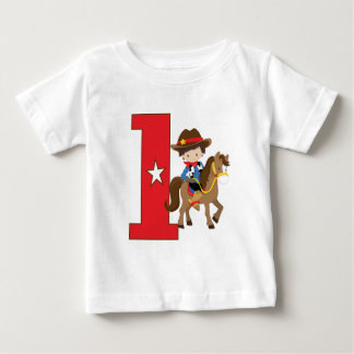 Cowboy 1. Geburtstag Baby T-shirt