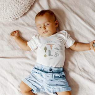 Cowboy 1. Geburtstagsparty First Rodeo Kleinkind T-shirt