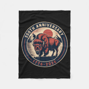 Cowboy 250 TH 4. Juli-Flagge 1776 2026 250. Fleecedecke