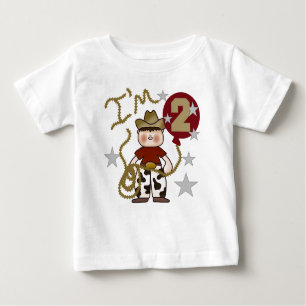 Cowboy-2. Geburtstag Baby T-shirt