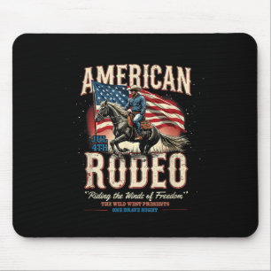 Cowboy 4. Juli Western Amerikanisches Rodeo Land Mousepad