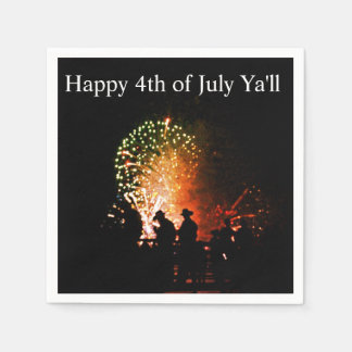 Cowboy 4th of July Paper Napkins Serviette