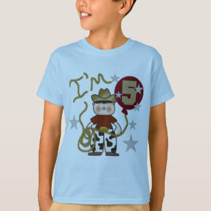 Cowboy 5. Geburtstag T - Shirt und Geschenke