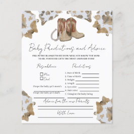 Cowboy Advice für neues Elternspiel.