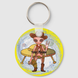 Cowboy-Alien-Schlüsselanhänger Schlüsselanhänger