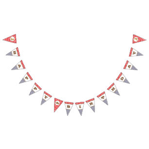 Cowboy-alles- Gute zum Wimpelkette