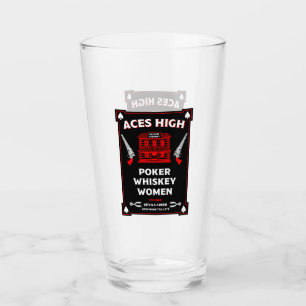 Cowboy American Frontier Saloon Glas