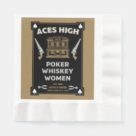 Cowboy American Frontier Saloon Serviette