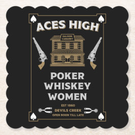 Cowboy American Frontier Saloon Untersetzer