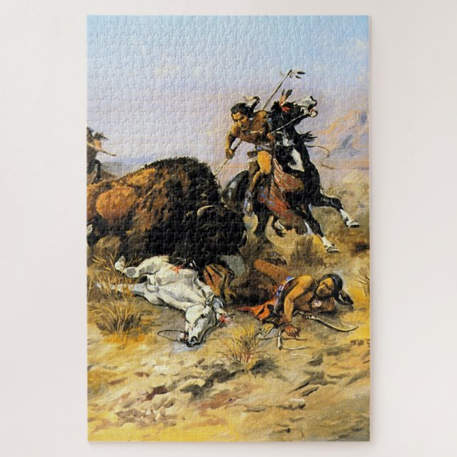 Cowboy Art by Charles Russell Puzzle (Vertikal)