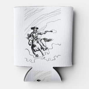 Cowboy auf Pferdebild Dosenkühler