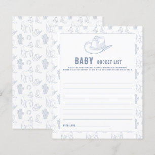 Cowboy Baby Dusche Babyschale