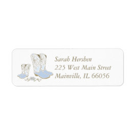 Cowboy Baby Dusche Country Western Blue Boy