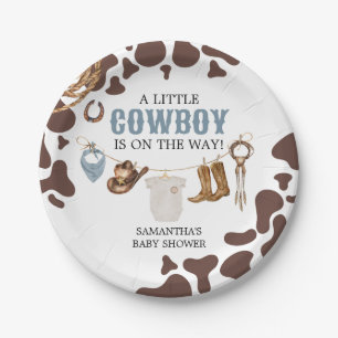 Cowboy Baby-Dusche Pappteller