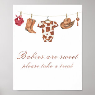 Cowboy-Baby-Party - Babys sind süß Poster