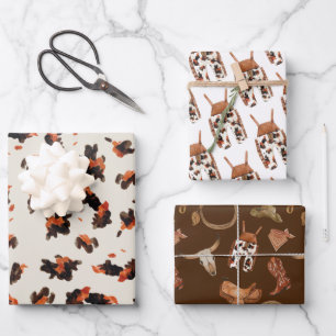 Cowboy Baby Showday Geschenkpapier Set