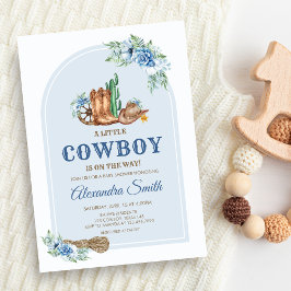 Cowboy Baby Shower Einladung
