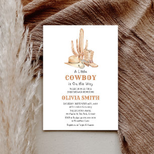 Cowboy Baby Shower Einladung Vorlage