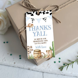 Cowboy Baby Shower Favor Tags Geschenkanhänger
