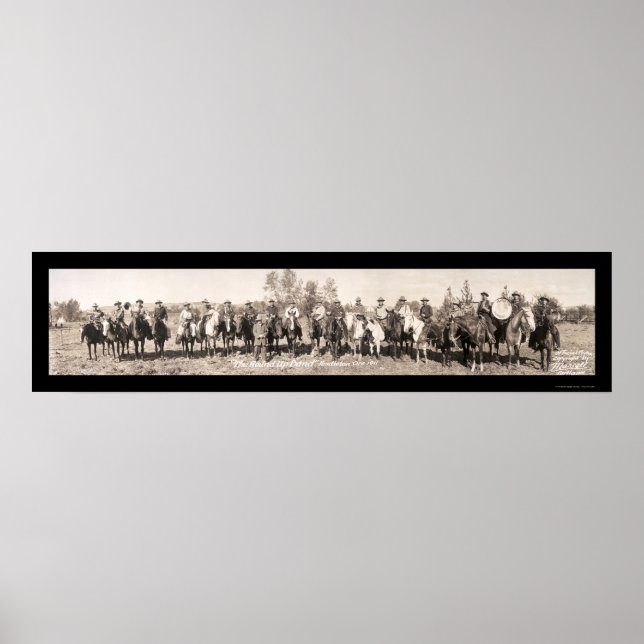 Cowboy Band Oregon Foto 1911 Poster (Vorne)