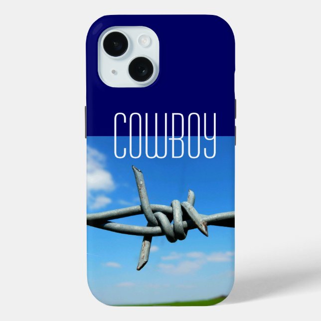 Cowboy Barbed-Wire-Zaun Case-Mate iPhone Hülle (Rückseite)