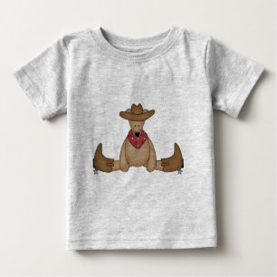 Cowboy-Bärentrickfilme und Geschenke Baby T-shirt